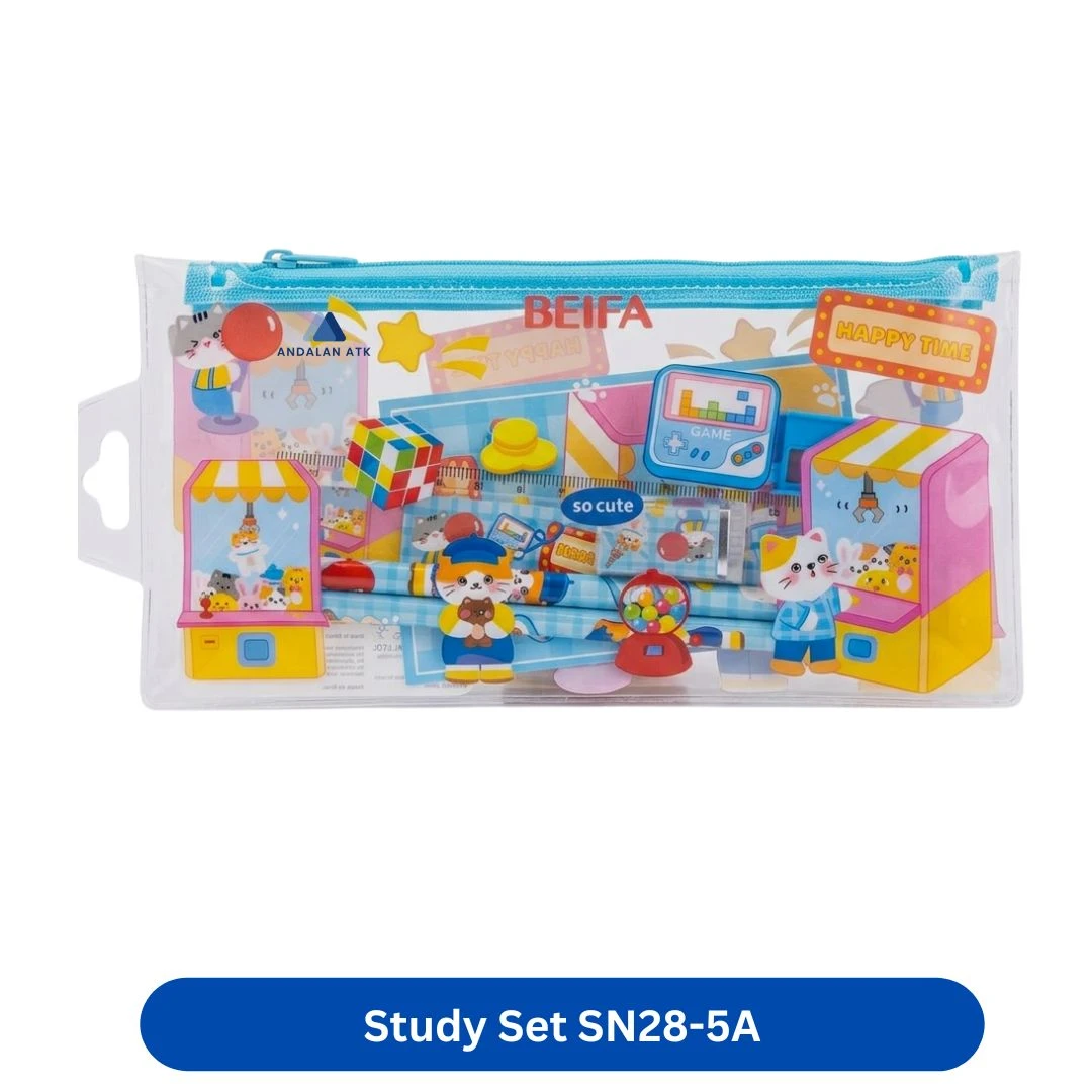 Paket Alat Tulis Anak 1 Set Lengkap Study Set BEIFA BFA-SN28-5A